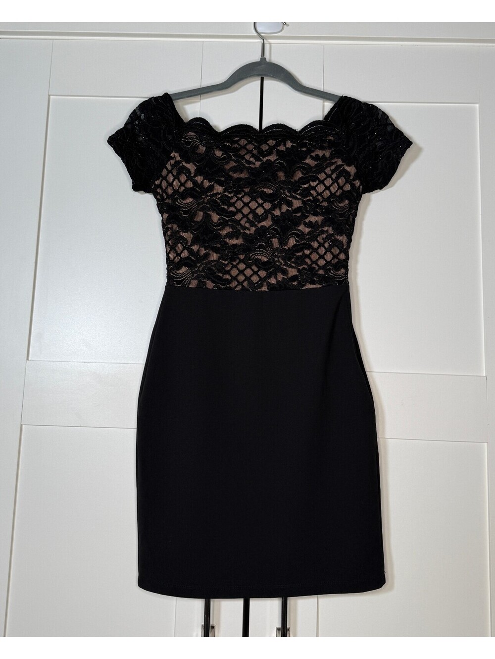 City Studio Black Lace Cocktail Dress Size 1